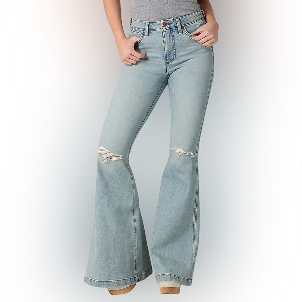WRANGLER WOMEN'S RETRO HIGH RISE FLARE JEANS NWT SZ 30 x 36